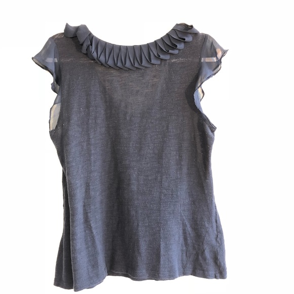 Anthropologie | Deletta | ruffle | short sleeve L - Picture 5 of 5